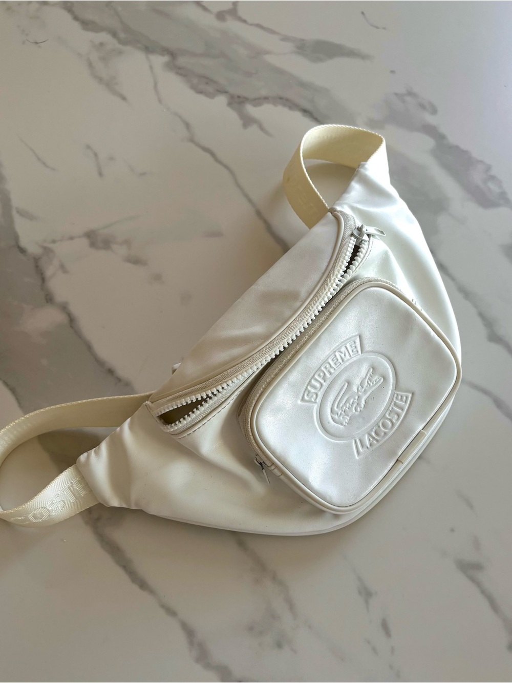 White Men's Belt Bag